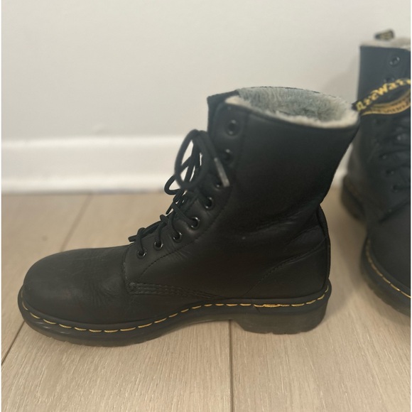 Dr. Martens 1460 Women's Faux Fur Lined Lace Up Boots - Picture 3 of 7